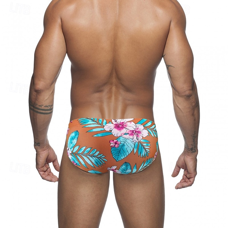Herren Bikini-Tanga Unterwäsche Badehosen Blumenmuster Elastisch Atmungsaktiv Unterteile Surfen Bikini Tauchen Sommer 2026 - $11.49 –P3
