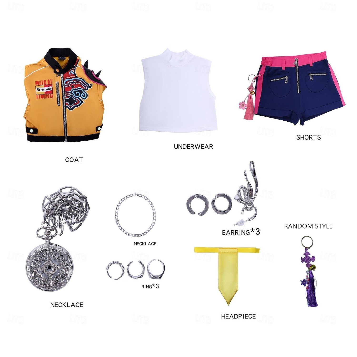 Koreansk idolinspirerad Popstjärna Cosplay-kostym Cosplay Peruker Cosplay kostym for Flickor Barn Halloween Barnens Dag Maskerad 2025 - $134.99 –P3