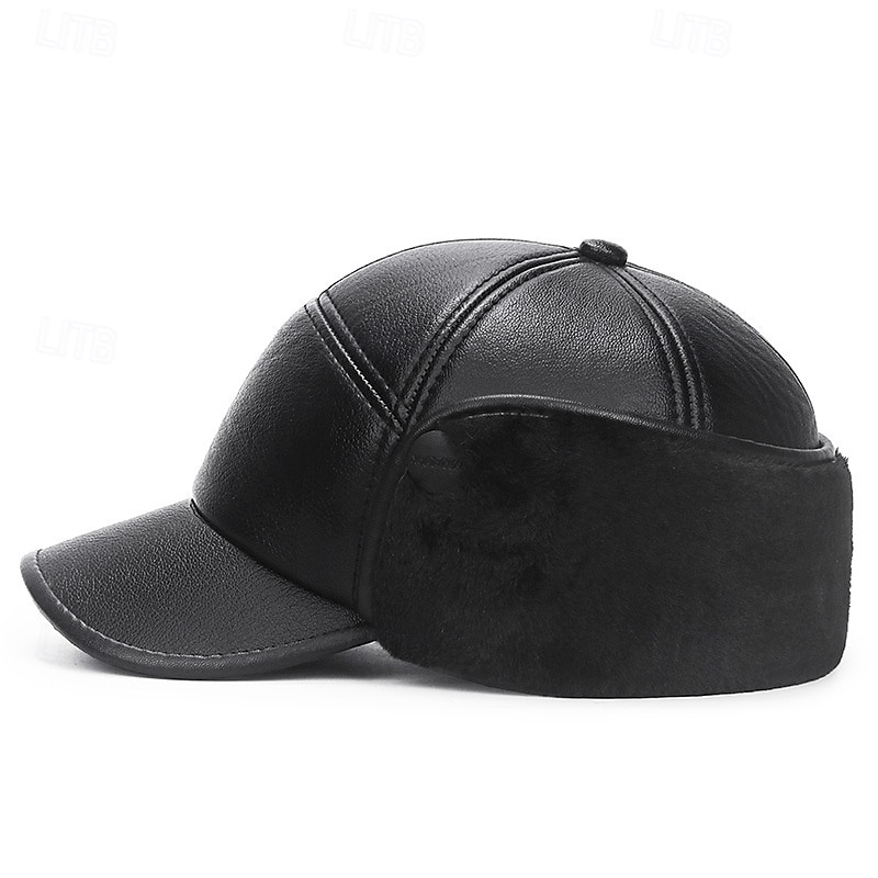 Miesten Korvaläppähattu Talvihattu Talvihatut Talven lämmin lippalakki Talvi baseball-lippis korvaläpäillä Musta Harmaa PU Fleece Muoti Moderni nykyaikainen Arki-asut Deitti Yksivärinen / yksivärinen 2026 - $9.49 –P2