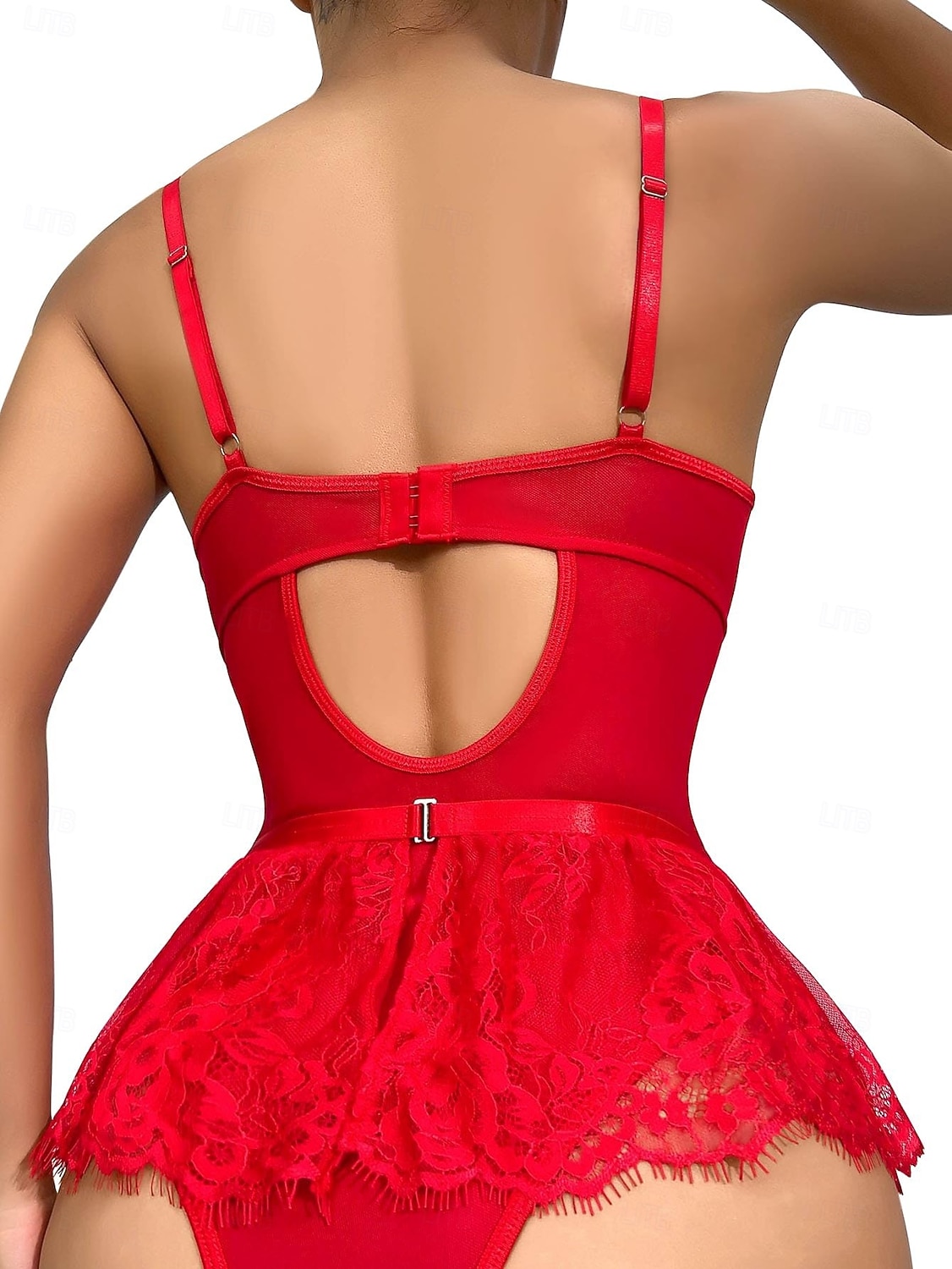 Set Babydoll Lingerie Teddy Bodysuit Collant a Rete con Accessori Donne Lingerie in Rete e Pizzo Elegante Indumento Notturno Adulti Casa Vestire Regalo di San Valentino per Lei del 2026 a $25.99 –P11