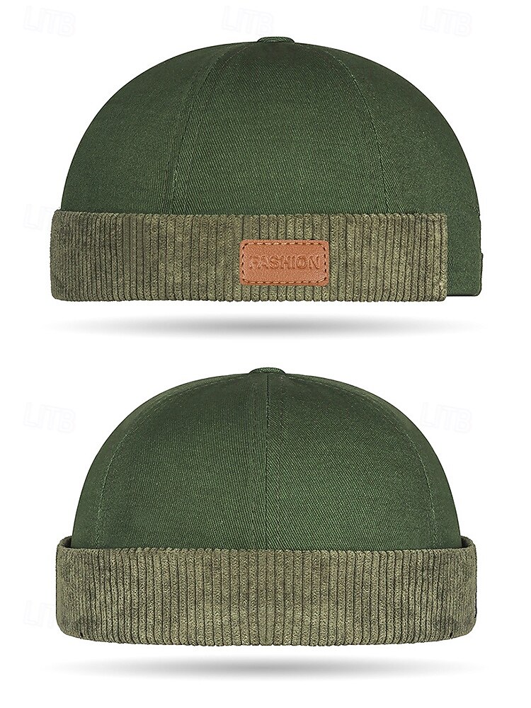 Julegavelue til menn, flerfarget polyestermateriale med ribbestrikkdetaljer, stilig vintertilbehør for fritidsklær og høytidssamlinger 2026 - $11.99 –P4