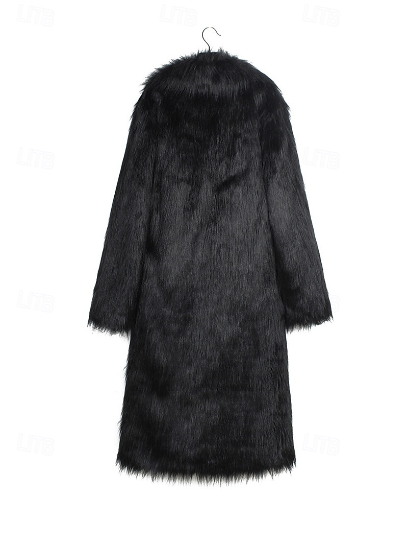 Miesten Talvitakki Tekoturkis Loma Päivittäin Pidä lämpimänä Fleece Syksy Talvi Tavallinen Muoti Katutyyli Kauluskäänne Pitkä Musta Valkoinen Keltainen Jackets 2026 - $69.99 –P15