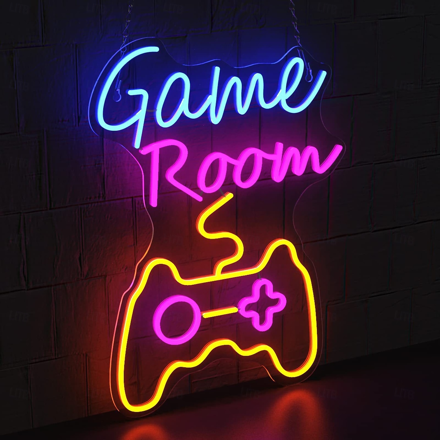 1 pz luce al neon a led per sala eSport luce da parete decorativa per stile gaming luce da tavolo per stile controller luce al neon per macchina da gioco luce d'atmosfera a led alimentatore usb del 2026 a $35.99 –P9