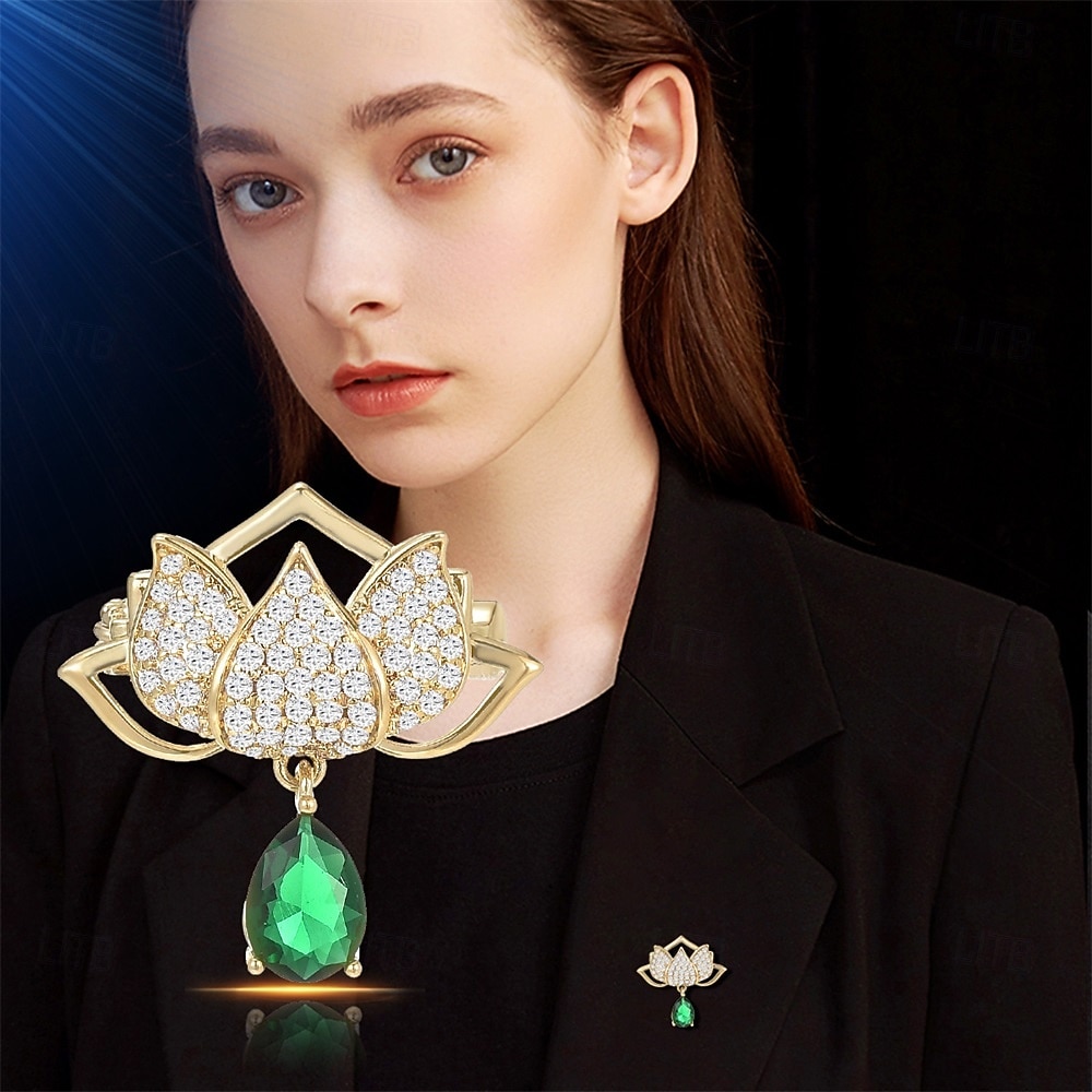 Prom Brooch Brooches Classic Retro Flower Fashion Cute Brooch Jewelry Gold For ...