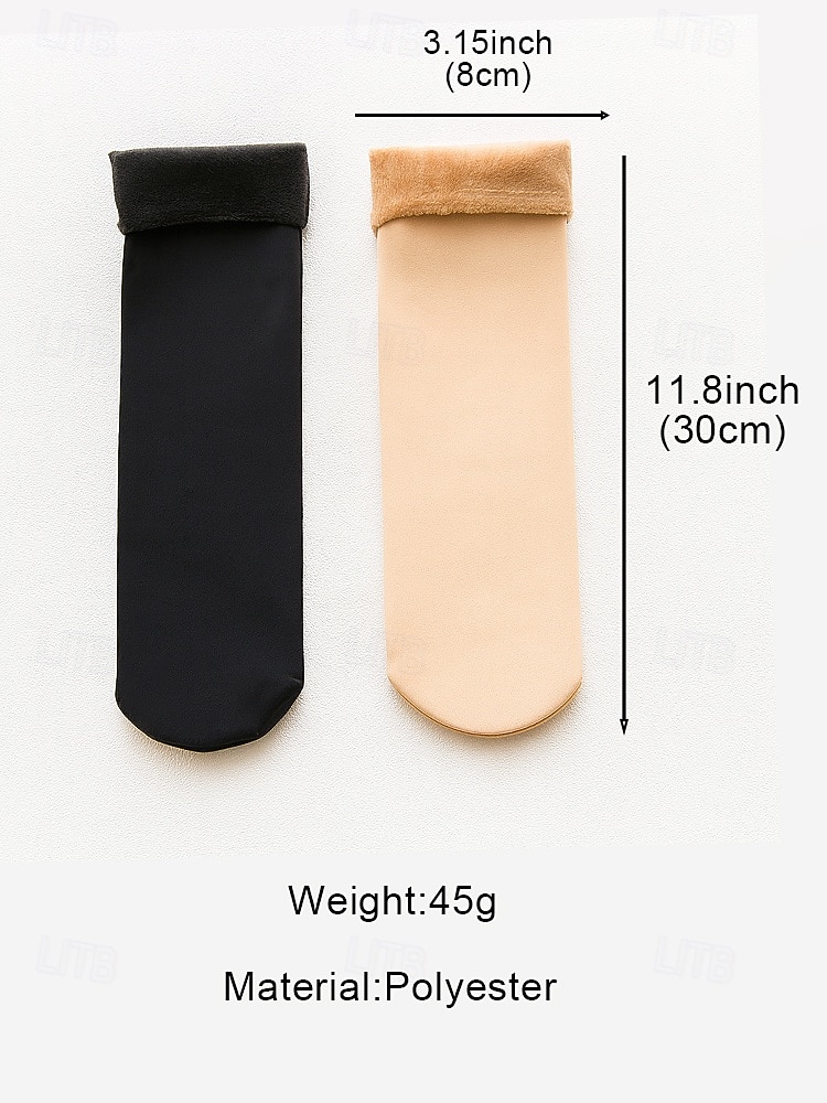 Women's Fleece-Lined Thermal Socks Set, Soft Warm Winter Crew Socks in Multiple Colors, Cozy Christmas Gift for Cold Weather & Home Wear 2026 - $11.99 –P9