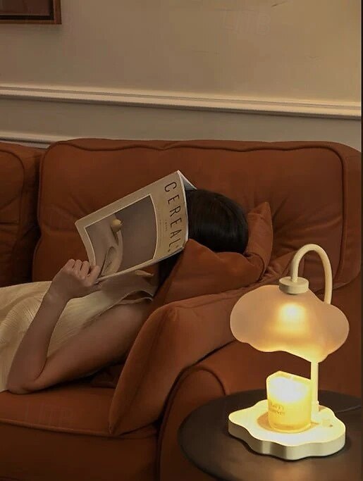 مصباح تدفئة الشموع السحابي الفريد اللطيف مع مؤقت للشموع الكبيرة 2026 - $137.99 –P2