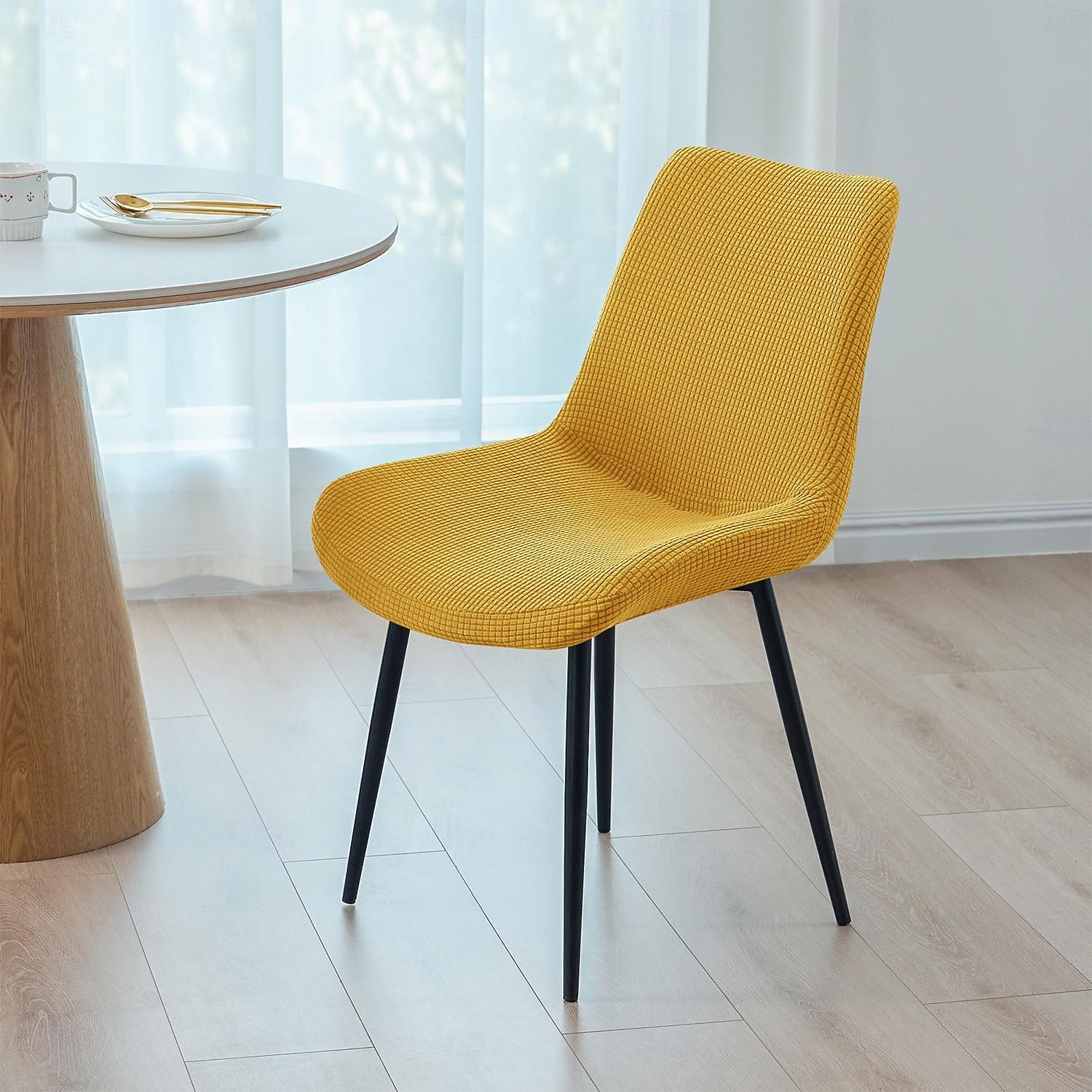 1ks žakárový potah na jídelní židli, strečový potah na židli pro domácnost, kuchyň, banket nebo svatbu v USA 2025 - $11.49 –P3