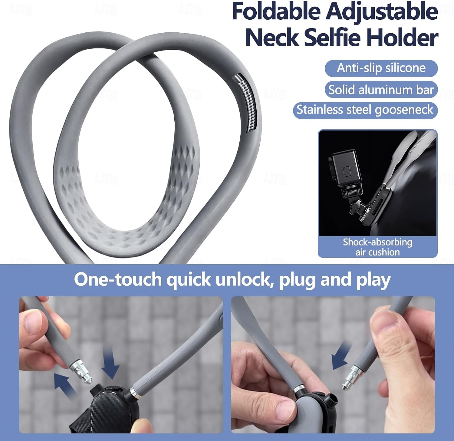 Neck-hanging phone mount for first-person perspective shooting chest-mounted stabilizer for outdoor sports filming anti-shake accessory 2026 - $25.99 –P10