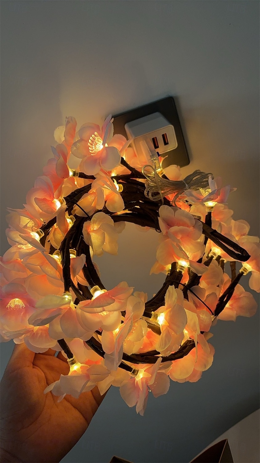 1 kpl USB Pajuvineoksa valot 8-tilaa 72/96/144LED lämpimän valkoinen valo seinälle huoneeseen keittiöön kahvilaan Halloween koristeeksi 2026 - $32.99 –P3