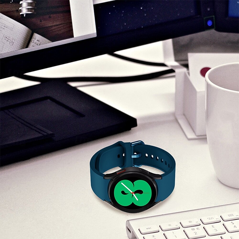 Bracelet de Montre  pour Samsung Galaxy Watch 7/6/5/4 40/44mm, Watch 6 Classic 43/47mm, Watch 4 Classic 42/46mm Silicone Remplacement Sangle Réglable Bracelet Sport Boucle Moderne Bracelet de 2025 ? $6.99 –P6