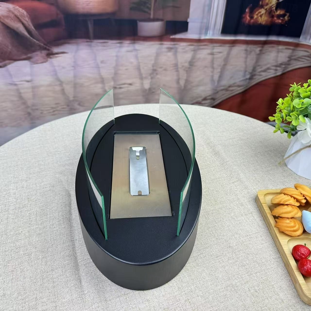 feu de table cheminée de table alcool à friction avec pare-flamme de 2025 ? $75.99 –P9