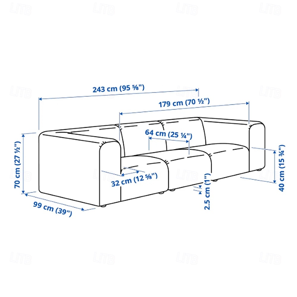 Capa de sofa Côr Sólida Acolchoado Poliéster Capas de Sofa de 2026 por $245.19 –P2