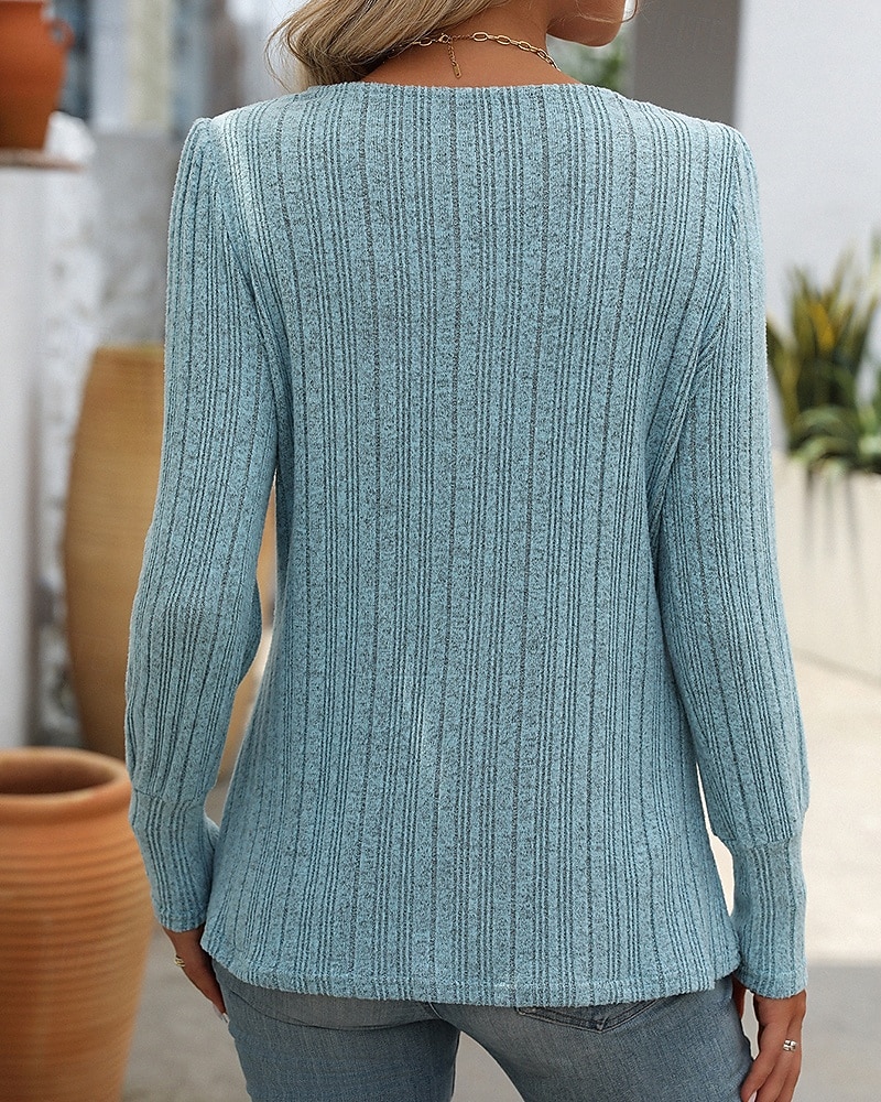 Women's Solid Colored Pullover Sweatshirt Casual Tops Fall / Winter Buttons Long Sleeve Athleisure Outdoor Holiday Black Army Green Blue Sportswear Activewear 2026 - $23.99 –P10