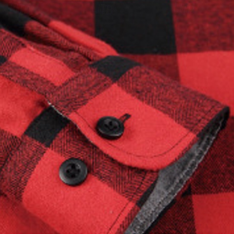 Miesten Paita Rento paita Flanellipaita Button Up paita Päällyspaita Ruudullinen Kausaliteetti Päivittäin Laivaston sininen Pitkähihainen Kauluskäänne 봄 & Syksy Vaatetus 2026 - $29.99 –P4