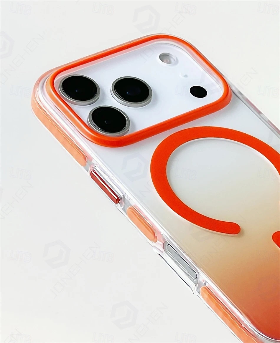 Luksuriøst gradient, eksklusivt matt, klart, sterkt magnetisk, støtsikkert deksel til iPhone 17 Air, 16, 15, 14 Pro Max, 17P, for MagSafe-ladedeksel 2025 - $16.99 –P14