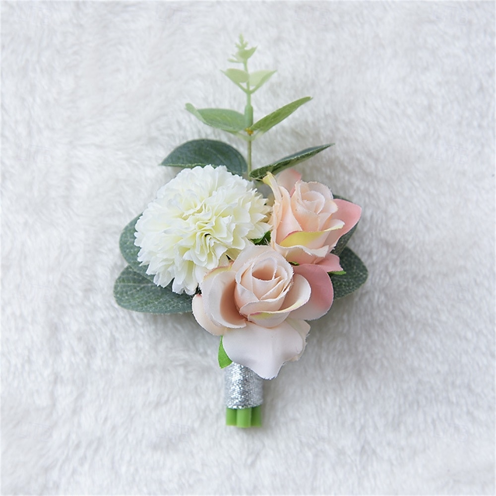 Fiori da polso da sposa Fiore all'occhiello Matrimonio / Evento / Festa Tessuti Floreale del 2026 a $17.49 –P1