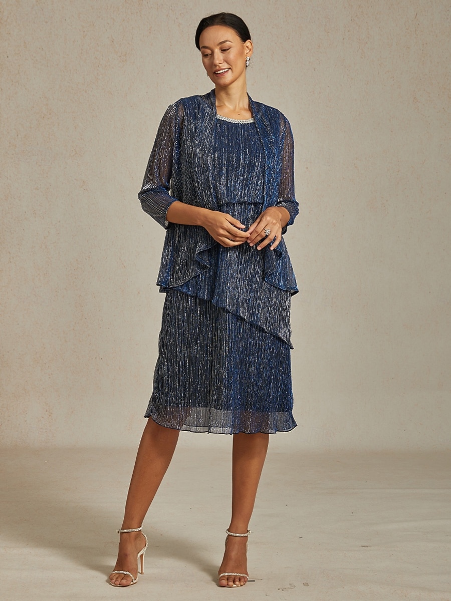 Női Midi ruha Váltó ruha Rakott ruha Halter ruha Elegáns Buli Előírásos Parti Esküvői vendég Koktélparty Normál Tömör szín Ujjatlan Terített nyak Sötétkék Nyár Tavasz Ősz Tél 2025 - $141.99 –P10