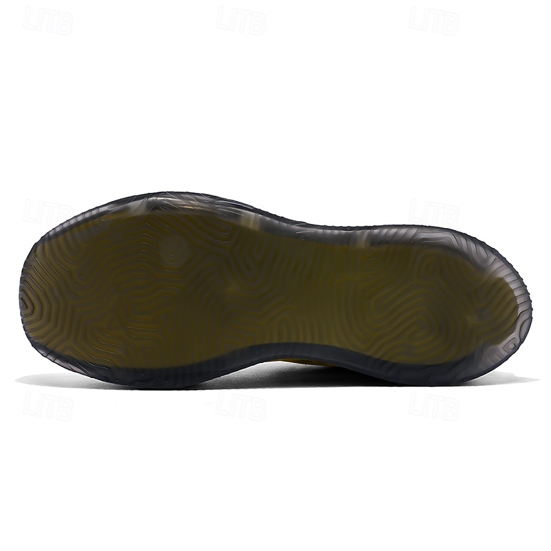 Baskets jaunes de style urbain pour hommes avec semelle à coussin d'air et tige en mesh, chaussures de sport légères et tendance pour la course, la salle de sport et les vêtements décontractés de 2026 ? $42.99 –P4