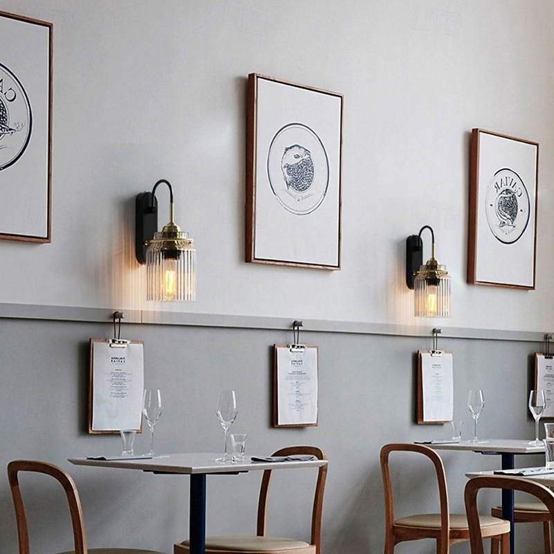 настенный светильник в скандинавском стиле с воронкообразным узором, декоративный зеркальный светильник с подсветкой спереди 2026 - $144.99 –P2