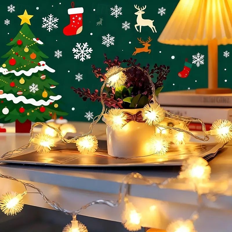 Luces de Cuerda Diente de León con Control Remoto 8 Modos 10m 80LED Lindas Luces de Hadas Blanco Cálido para Árbol Dormitorio Ambiente Festivo Decoración de Fiesta de Boda Cumpleaños 2026 - $21.99 –P4