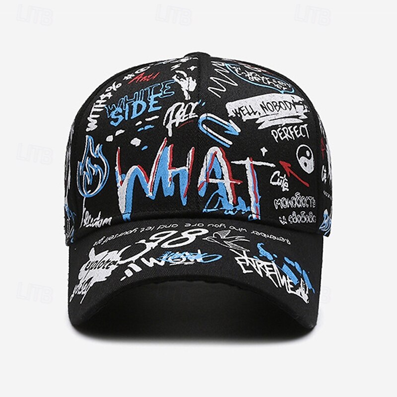 Męskie Czapka z daszkiem Kapelusz Czapka Truckera Biały Niebieski Poliester Korygujący Moda Dzienne zużycie Graffiti hip-hopowe Oddychający 2026 - $9.49 –P6