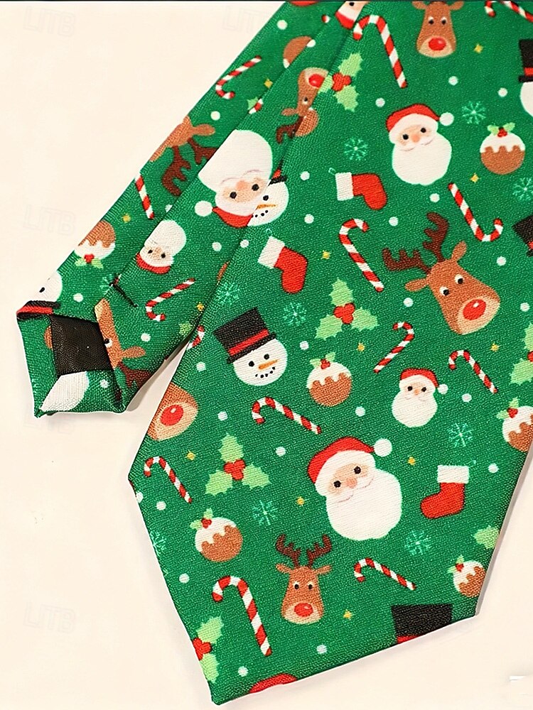 Cravates de Noël pour hommes – cravates de vacances amusantes et festives avec Père Noël, rennes, arbres et flocons de neige, parfaites pour les fêtes de Noël, les cadeaux et les célébrations saisonnières de 2026 ? $11.99 –P10