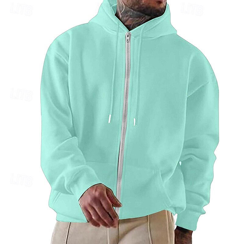 Men's Hoodie Full Zip Hoodie Pullover Hoodie Sweatshirt Fleece Hoodie Wine Red Hooded Plain Zipper Casual Daily Sports & Outdoor Streetwear Cool Sportswear All Seasons Clothing Apparel Hoodies 2026 - $24.99 –P5