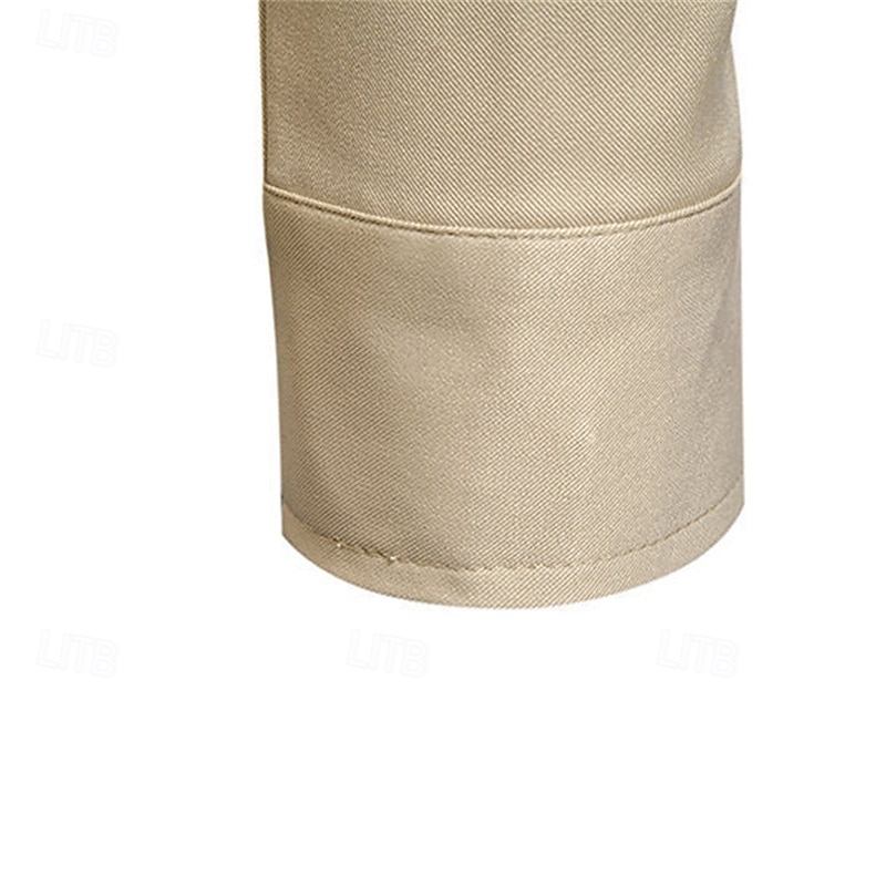 Herren Hemd Sommerhemd Freizeithemd Strandhemd Knopfhemd Schwarz Weiß Kaki Langarm Einfach Revers Urlaub Hawaiianisch Knöpfe Bekleidung Mode Lässig Bequem 2025 - $38.99 –P14