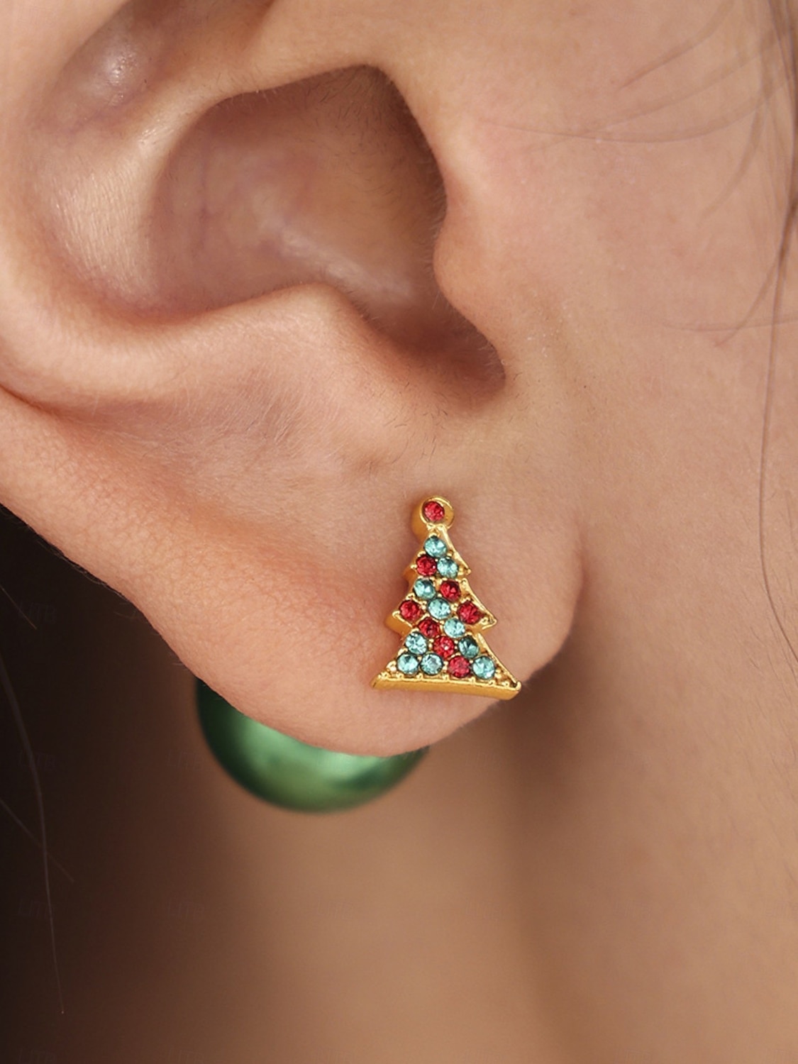 Damskie Kolczyki w kształcie obręczy Stop Święta Moda Zaokrąglony 2026 - $14.99 –P2