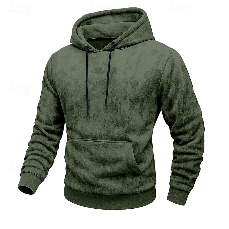 Bărbați Hanorac cu Glugă Hanorac cu glugă Hanorac din lână Hanorac cu glugă camouflage Negru Alb Verde Militar Kaki Gri Capișon Simplu Culoare Camuflaj Peteci Bloc de Culoare Sporturi & Exterior 2026 - $19.99 –P3