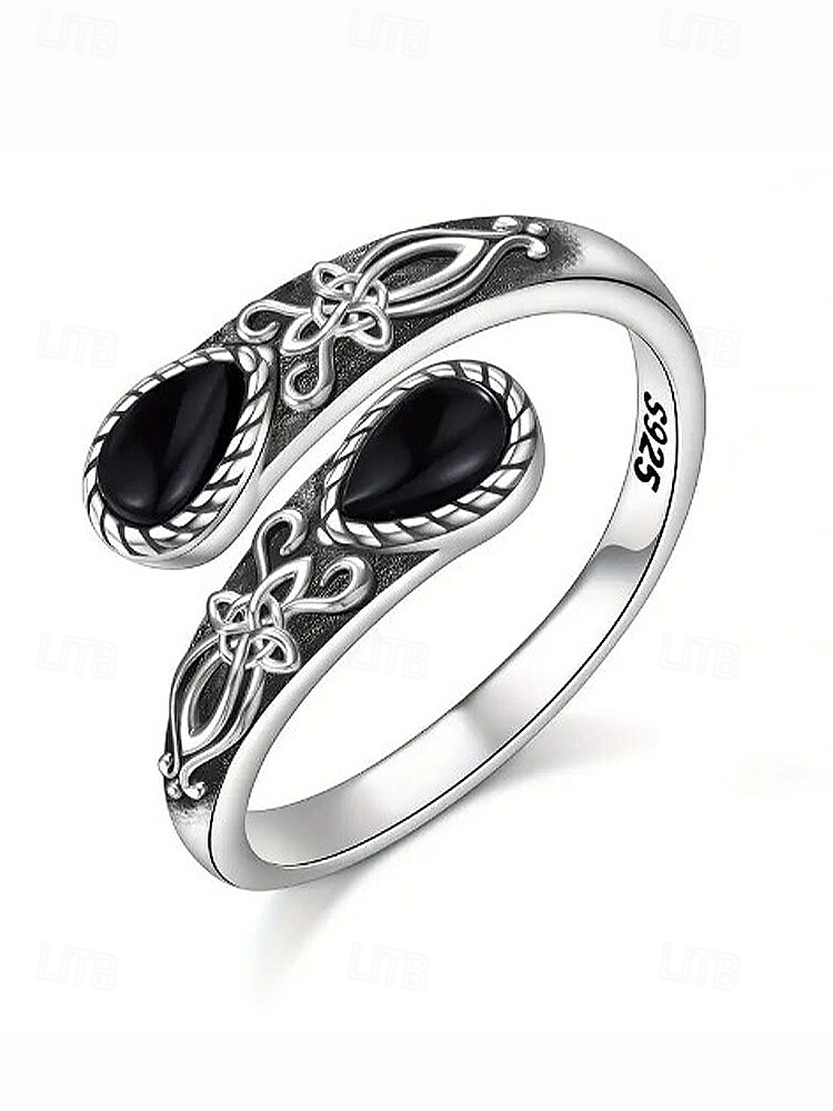 Bague ajustable en argent pour femme avec pierre de lune et cristal, bijou bohème vintage pour fiançailles, anniversaire et usage quotidien de 2025 ? $7.99 –P7