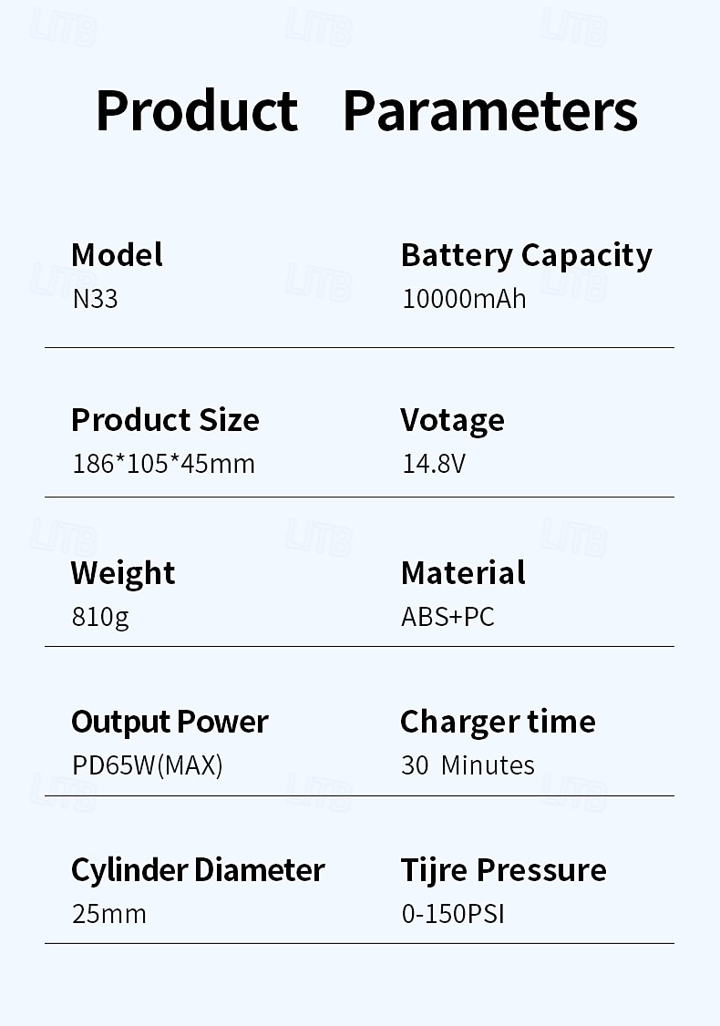 N33 Multi-function Spark Starter With Integrated Air-charging Pump for Automobile Emergency Starting Power Supply 2025 - $112.99 –P8