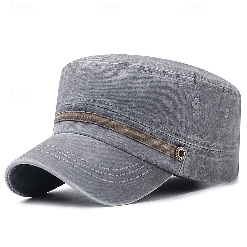 Pánské PLacatá čepice Kšiltovka Sluneční klobouk Trucker Hat Černá Námořnická modř Bavlna Módní Na běžné nošení ulice Denní Bez vzoru Nastavitelná Proti sluci Prodyšné 2026 - $8.49 –P4