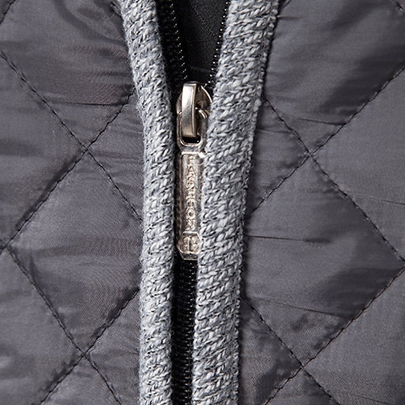 Męskie Sweter Rozpinany Przycięty sweter Sweter z zamkiem Sweter z dzianiny Prążkowany Robić na drutach Zwykłe topy Niejednolita całość Kieszeń Równina Kołnierz stawiany Moda Klasyczny Urlop Dzienne 2025 - $35.99 –P16