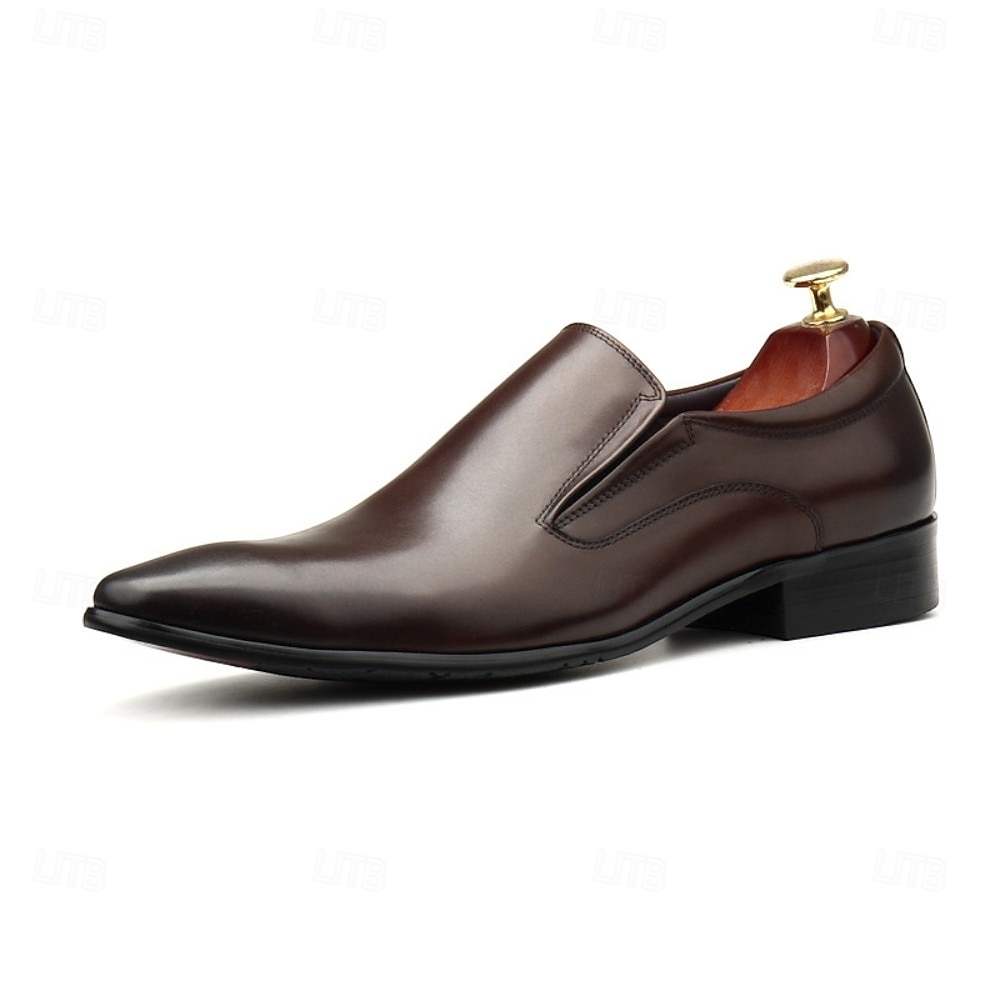 Mocasines de piel para hombre con detalle de borlas: calzado elegante y cómodo para bodas, reuniones de oficina y eventos nocturnos. 2026 - $139.99 –P5