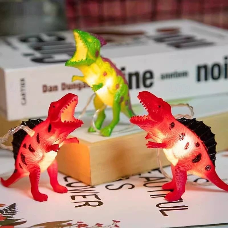 LED Dinosaur String Lights 1.5m 10LEDs Battery Powered  Home Children's Toys Shopping Mall Room Decoration Lights Creative Cartoon Gift Light 2026 - $19.99 –P5