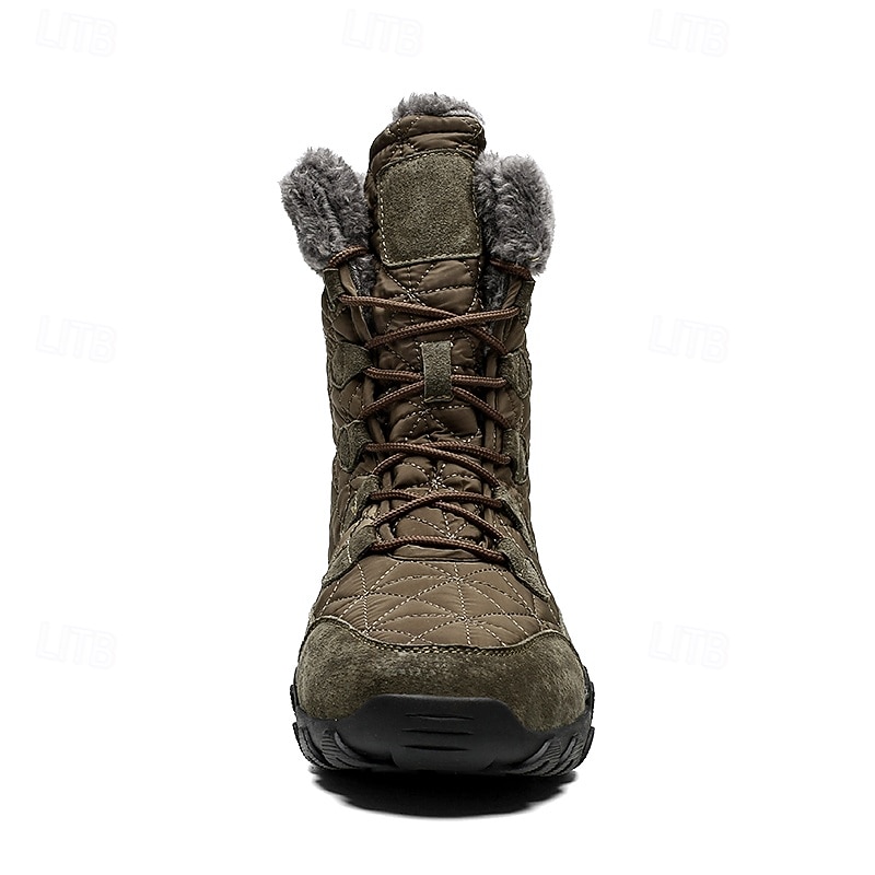 Tan Suede Men's Winter Boots with Fur Lining – Warm and Durable Footwear for Snowy Adventures and Outdoor Holiday Activities 2026 - $64.99 –P12