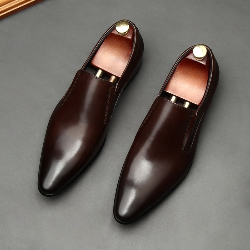 Mocasines de piel para hombre con detalle de borlas: calzado elegante y cómodo para bodas, reuniones de oficina y eventos nocturnos. 2026 - $139.99 –P9
