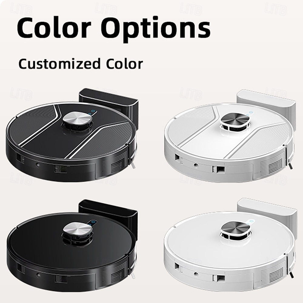 Sweeping and Mopping Robot Combo with LiDAR Navigation APP Operation Smart Mapping No-Mop Zones and Invisible Wall Settings Auto Charging Long-Lasting Battery Life 3500Pa Powerful Suction 2025 - $262.49 –P8