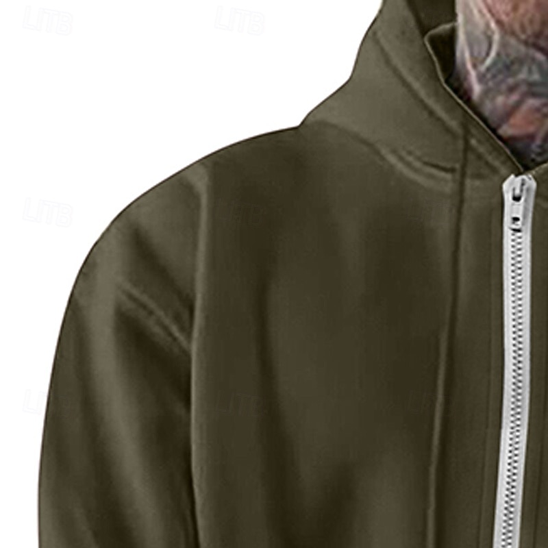 Men's Hoodie Full Zip Hoodie Pullover Hoodie Sweatshirt Fleece Hoodie Wine Red Hooded Plain Zipper Casual Daily Sports & Outdoor Streetwear Cool Sportswear All Seasons Clothing Apparel Hoodies 2026 - $24.99 –P14
