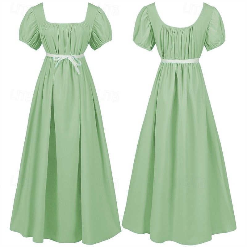 Retro Středověké Renesanční Šaty Plesové Šaty inspirované Regency Maškarní kostým Dámské Královský předvečer Všech svatých Karneval Výkon Ren Faire Retro tematická párty Dospělé Šaty 2025 - $40.99 –P12