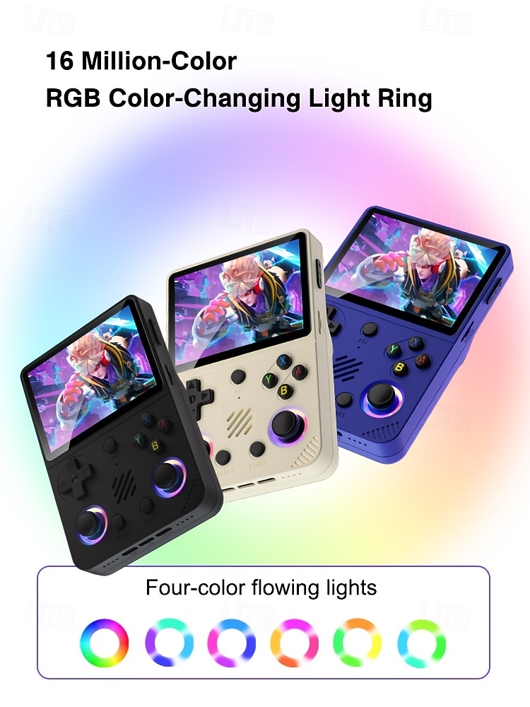 Портативная игровая консоль RG36 PRO профессиональный игровой чип 64GB TF карта 3.5 дюйма IPS экран высокой четкости двойные 3D стика и кнопки RGB цветная подсветка ретро-дизайн Подарок на День 2026 - $65.99 –P6