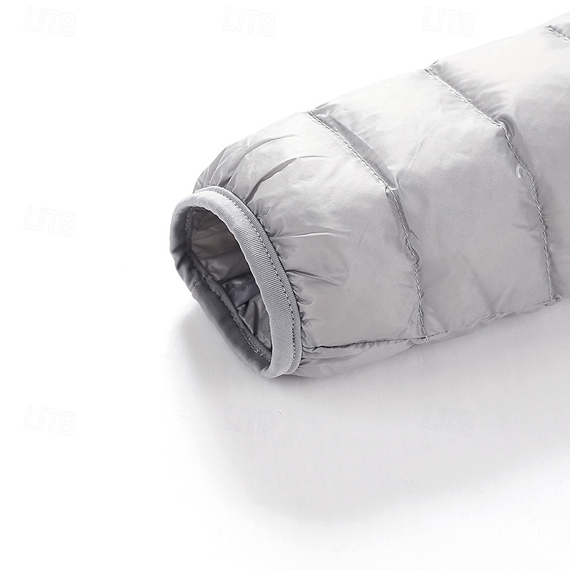 Homme Manteau d'Hiver Doudoune Veste Matelassée Avec Poches 50% duvet de canard blanc Vacances Tenue quotidienne Date Régulier Mode Occasionnel Confortable Chaleur Thermique Automne Hiver Couleur de 2026 ? $56.99 –P6