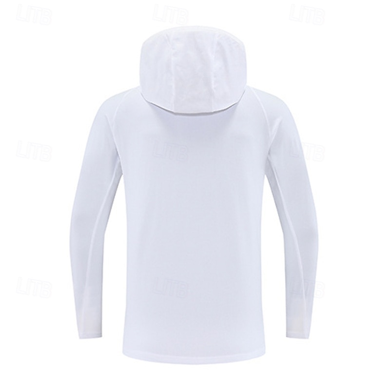 Herr Solid färg T-shirt för jogging Gymtröja Sport topp Höst vinter Huva Långärmad Fritids- Mjuk Andningsfunktion Gym Camping Löpning Träna Yoga Svart Vit Röd Sportkläder Sportkläder 2026 - $32.99 –P4