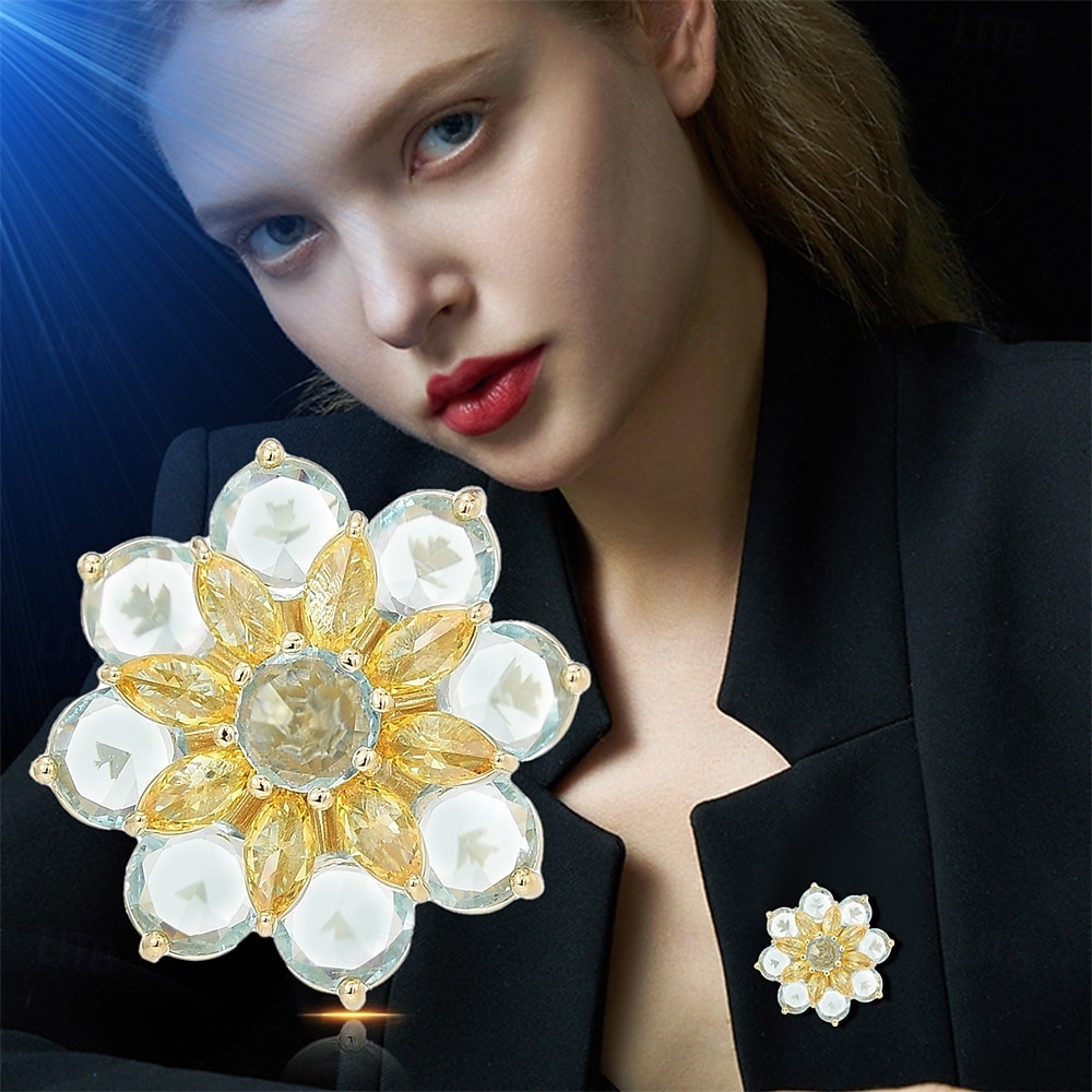 Broches Bloem Elegant leuke Style Luxe Broche Sieraden Goud Voor Bruiloft Feest Lahja Verloving Schoolfeest Festival 2026 - $21.99 –P5