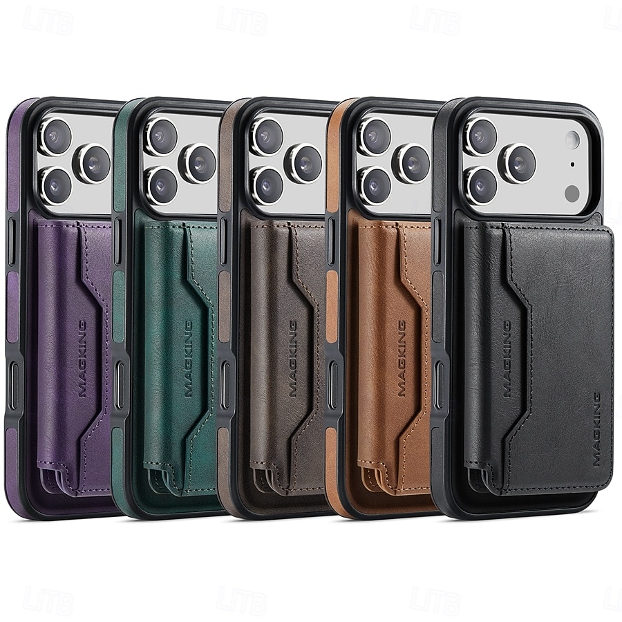 2026年 電話 ケース 用途 iPhone 17 Pro Max 17 Air バックカバー 耐衝撃 レトロ風 TPU PC PUレザー  コレクション – $24.99 –P2