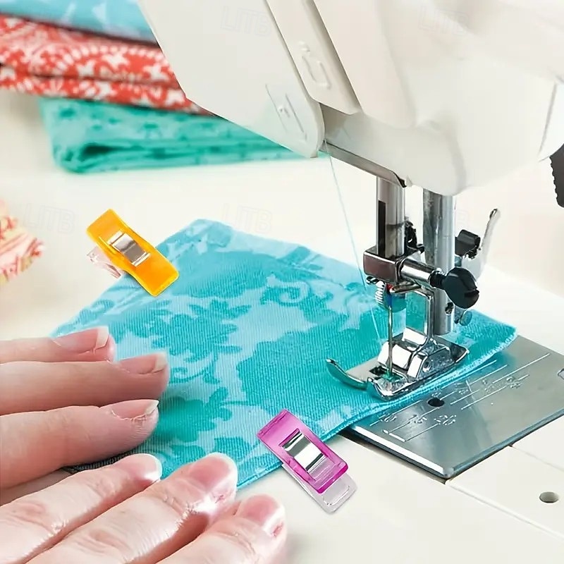 100 stk. fargerikt sybånd med slitesterke fjærer i rustfritt stål – egnet for quiltet kantbinding og håndarbeid 2025 - $13.99 –P3