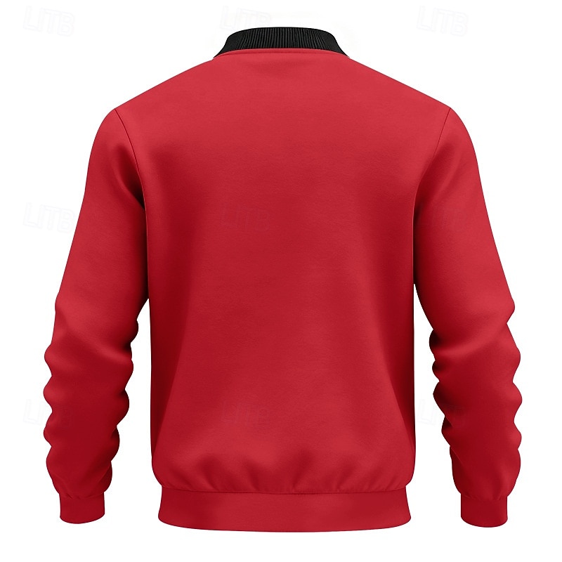 Per uomo Giacca Leggera Giacca Casual Vacanza Quotidiano Traspirante Tasca Primavera Autunno Semplice Moda Classico Collo alla coreana Regolare Nero Giallo Rosso Blu marino Blu reale Giacca del 2026 a $21.99 –P13