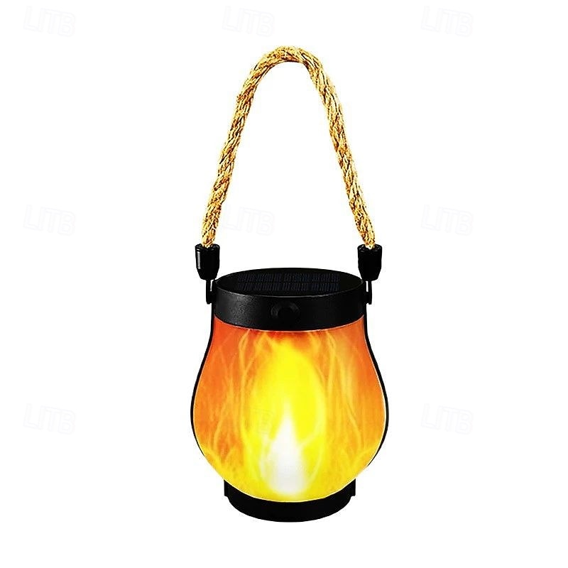 Solarna lampa LED w kształcie płomienia wisząca latarnia zewnętrzna wodoodporna lampa ogrodowa do dekoracji podwórka na przyjęcia 2026 - $35.99 –P2