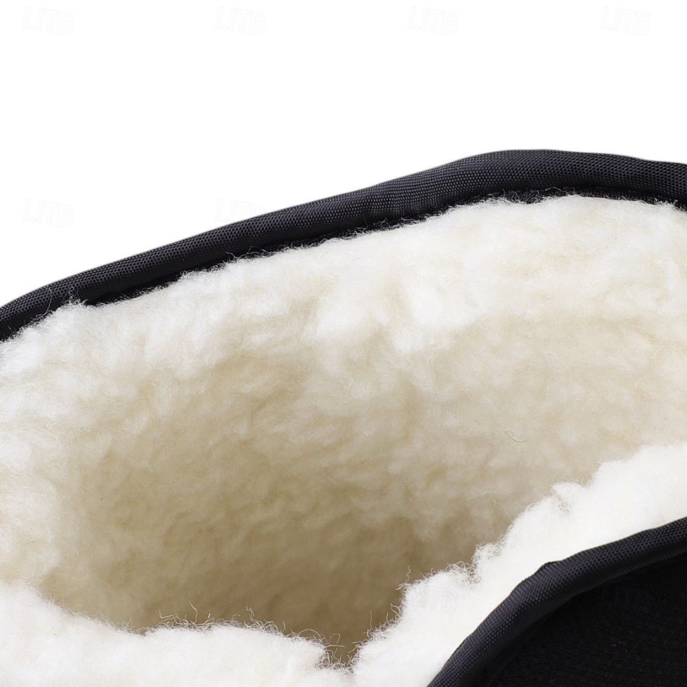 herrarnas halkfria varma vintersnökängor med dragkedja i sidan, avslappnade utomhusvattentäta ankelskor för kallt väder 2025 - $32.99 –P2